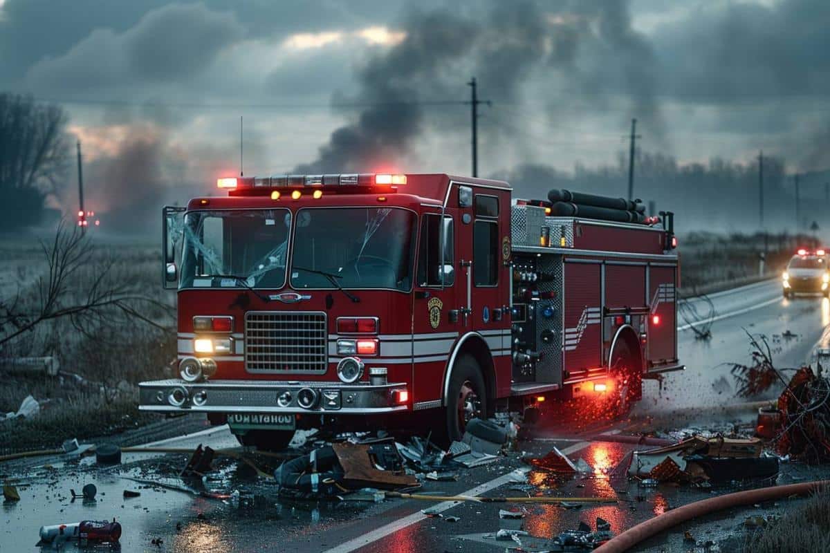 Collision sur la Nationale 137 : un camion de pompiers heurté près de Rennes