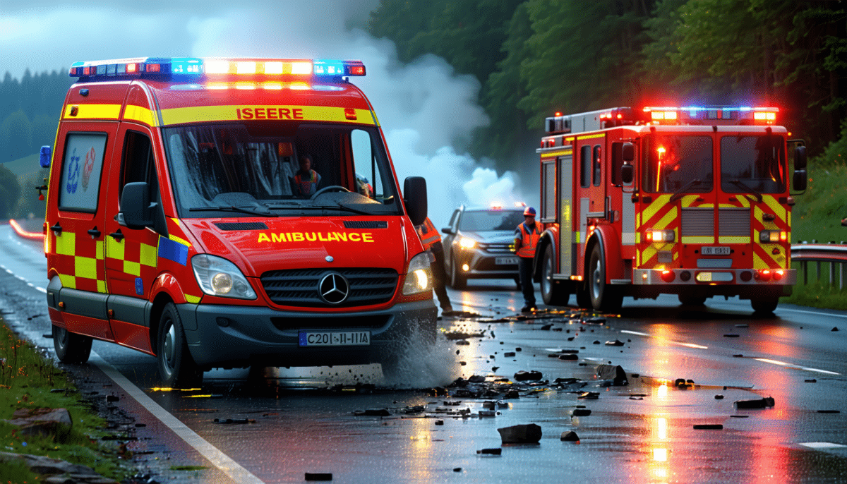 un tragique accident en isère a laissé deux enfants en urgence absolue, l'un d'eux ayant été éjecté du véhicule. découvrez les détails de cet événement alarmant et les repercussions sur la sécurité routière.