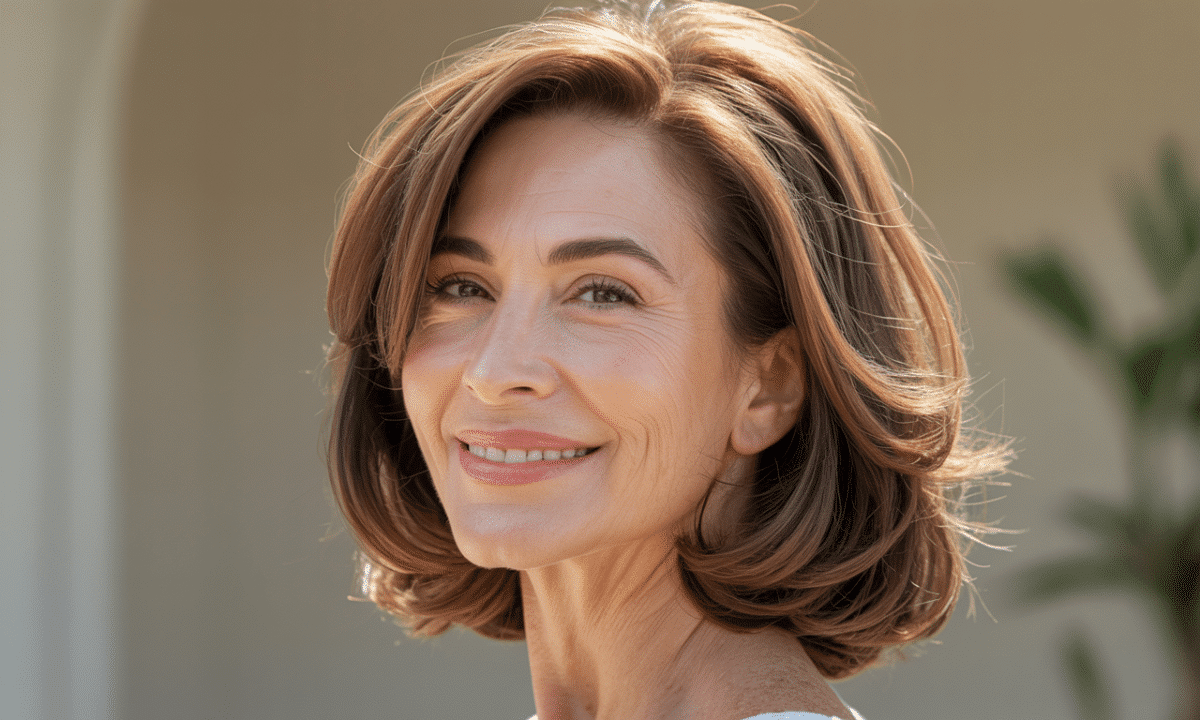 découvrez la coupe mi-longue idéale pour sublimer votre visage et illuminer votre teint après 55 ans. nos conseils experts pour un look frais, élégant et rajeunissant !